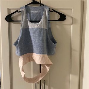 Outdoor Voices Tri Tone Slashback Crop